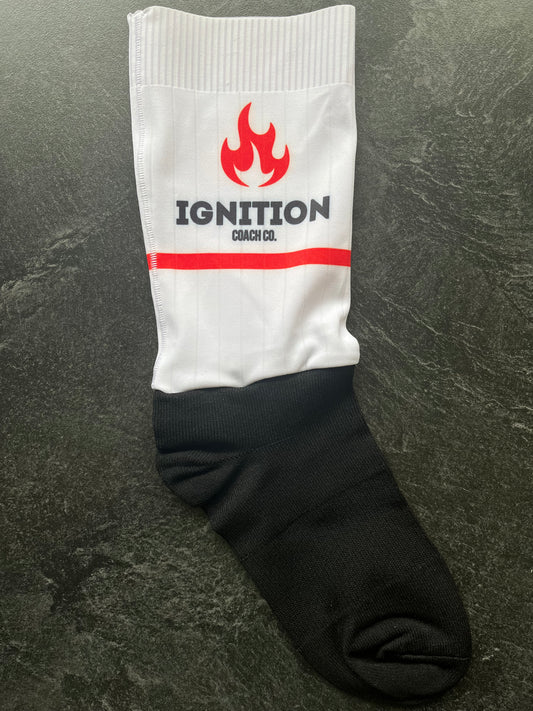 Ignition White Aero Sock